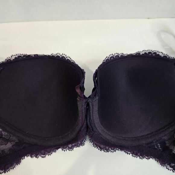 Simone Perele Purple Lace Eden Push-up Bra Size 32C Made in France - Picture 2 of 11